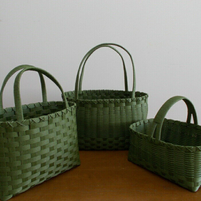 【ふるさと納税】【新春感謝祭】14-62 ショッピングバック 3点セット(グリーン)