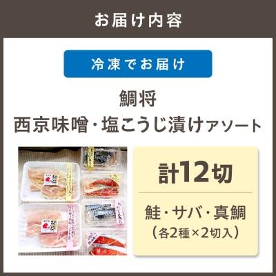 ふるさと納税 宗像市 鯛将 西京味噌・塩こうじ漬けアソートセット(鮭・サバ・真鯛/各2種×2切入)【道の駅】_HA1507 |  | 03