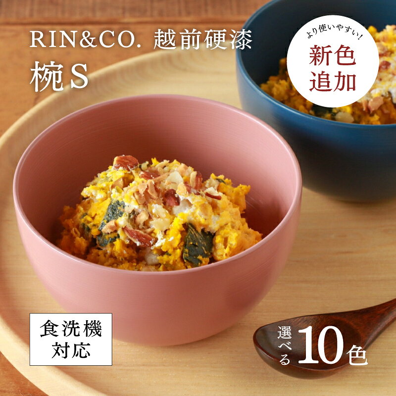 【ふるさと納税】NHKあさイチで紹介されました！【選べるカラー！】【RIN&CO.】越前硬漆 椀S / 刷毛目技法 真塗り技法 軽く丈夫な漆塗りの器＜越前漆器＞[B-03814]/お椀 食器 小さめ 取り皿 食洗機対応 おしゃれ ギフト