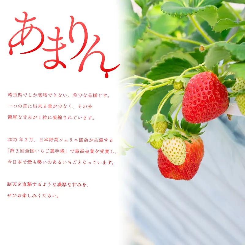 【先行予約】いちご あまりん  4パック 苺 あまりん