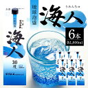 【ふるさと納税】 泡盛 海人1升 パック 1ケース 6本 まさひろ酒造 あわもり 沖縄 地酒 セット 琉球泡盛 一升 1800ml パック 沖縄泡盛 お酒 30度 うみんちゅ 沖縄銘柄 沖縄名産 まとめ買い 家飲み 宅飲み 酒 焼酎 スピリッツ ストレート 水割り ソーダ割 糸満 30,000円 3万