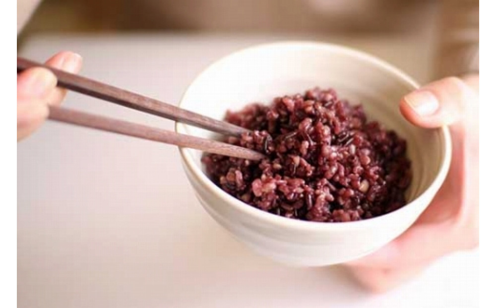 【定期便全12回】玄米・黒米・大豆の雑穀ブレンド 美人玄米 1kg×12ヶ月
