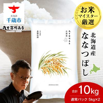ふるさと納税 千歳市 北海道産ななつぼし 10kg(通常パック5kg×2袋) 特A お米 千歳 北海道米