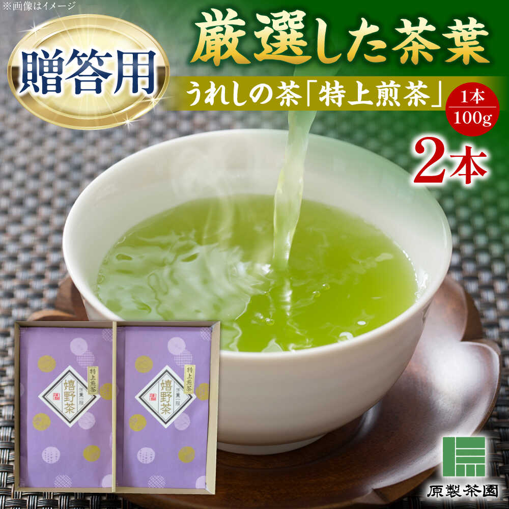 【ふるさと納税】【お中元対象】うれしの茶 特上煎茶2本セット /有限会社 原製茶園[UEJ003] お茶 茶 嬉野茶 茶葉 緑茶 日本茶 煎茶 ギフト 贈答 贈り物