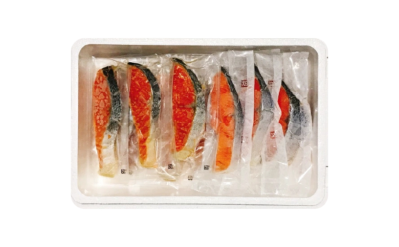 塩キングサーモン1切(約100g)×7P＆キングサーモンみりん漬け1切(約80g)×7P B-09056