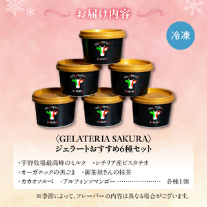 パティシエ　セレクション　ジェラート6個セット