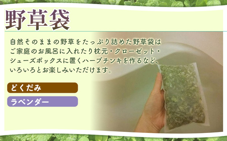 こだわりハーブティー 野草茶と野草袋 お試しセット NAAC001