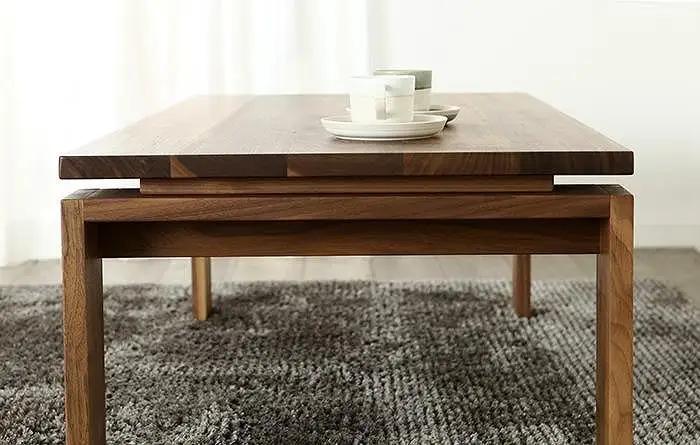 大川家具 エクボ 120cm センターテーブル リビングテーブル 天然木ウォールナット 野中木工所