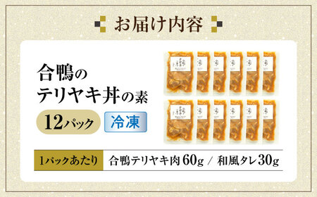 【冷凍】合鴨テリヤキ丼の素×12パック　滋賀県長浜市/株式会社 一湖房[AQCB018]
