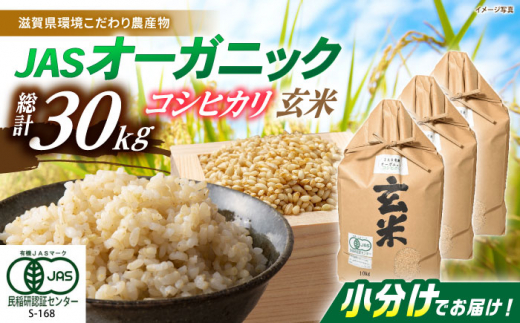【令和7年産】コシヒカリ 玄米 10kg×3袋 JASオーガニック 滋賀県長浜市/有限会社もりかわ農場 [AQBL011] 米 お米 玄米 こしひかり 30kg 30キロ  米 お米 ご飯 ごはん ゴハン 近江米 長浜市産 こめ 玄米 精米 お米  食品 ふるさと納税 国産 炊きたて 米ギフト もちもち ブランド米  食卓 美味しい 人気 おすすめ 炊き込みご飯 おにぎり 滋賀県 長浜市