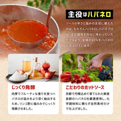 ふるさと納税 京都市 ハバネブロ3本セット オリジナル・柚子・アールグレイ 各60ml|ソース 辛口 調味料 人気セット |  | 02