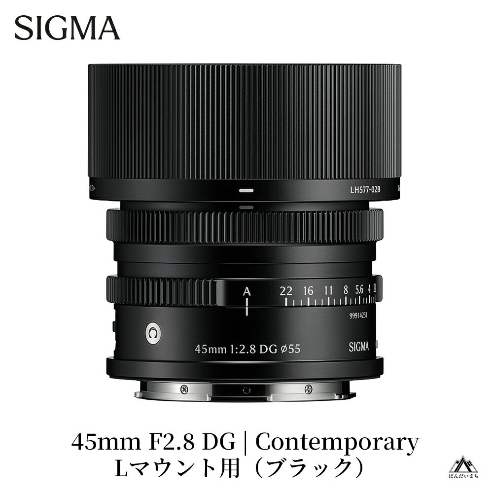 【ふるさと納税】SIGMA 45mm F2.8 DG | Contemporary　Lマウント用（ブラック／シルバー）