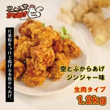空とぶからあげ【ジンジャー味・生タイプ】 1.2kg【配送不可地域：離島】【1742555】