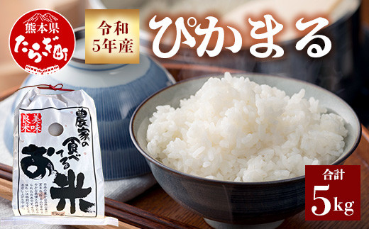 
令和5年産 ぴかまる 5kg 【 令和5年産 新米 美味しいお米 甘みのあるお米 美味しいお米 お米 米 白米 精米 】 065-0632-a
