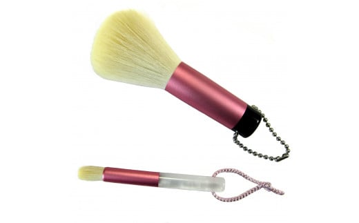 熊野化粧筆 洗顔ブラシ2本セット ピンク 特許取得・抗菌加工【洗顔ブラシ 洗顔料 泡 濃密泡 敏感肌 美肌 抗菌 特許 熊野筆 伝統工芸 職人技 高級 手作り セット】