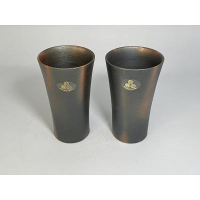 ふるさと納税 備前市 備前焼　ビアマグペア(青焼・細) |  | 01