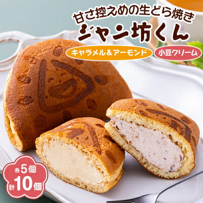 【ふるさと納税】生どら焼き「ジャン坊くん」10個入(5個×2種類)【配送不可地域：離島・沖縄県】【1522363】