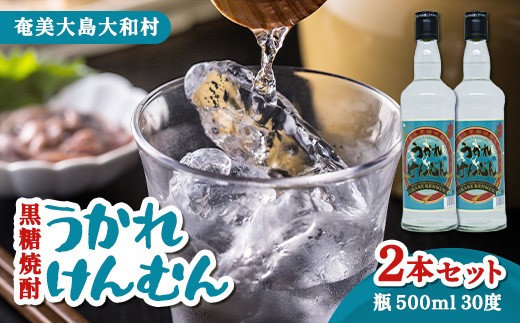 
                  奄美群島特産【奄美黒糖焼酎】「うかれけんむん」30度 500ml瓶×２本
                