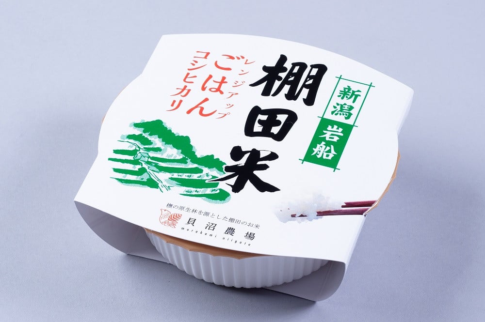 【令和6年産米】定期便：6ヶ月連続でお届け】新潟県岩船産 棚田米コシヒカリのパックごはん(150g×12個)×6ヶ月 1067023