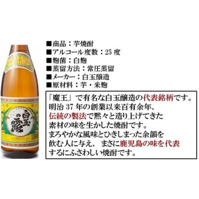ふるさと納税 錦江町 【魔王の蔵元】白玉醸造の「伝統焼酎」と「魔王の姉妹焼酎」の各3本セット(No.4022-1) |  | 02