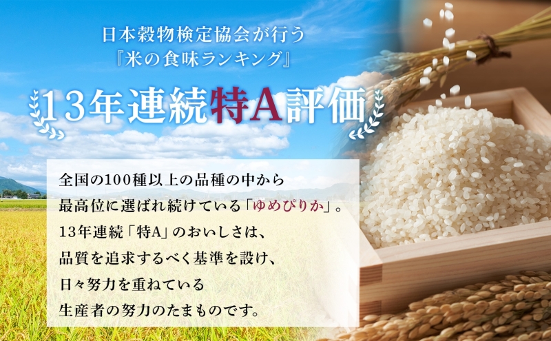 隔月3回 定期便 無洗米 北海道 ゆめぴりか12kg（ホクレン米）特A 獲得 白米 お取り寄せ ごはん 道産米 ブランド米 12キロ お米 ご飯 米 北海道米 送料無料 北海道 芦別市