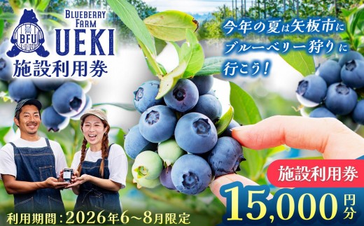 BULE BERRY FARM UEKI 施設利用券 15０００円分