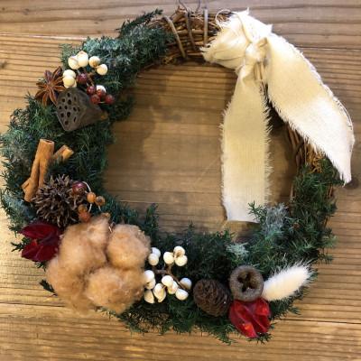 ふるさと納税 磐田市 年中飾れるプリザーブドのクリスマスリース |  | 01