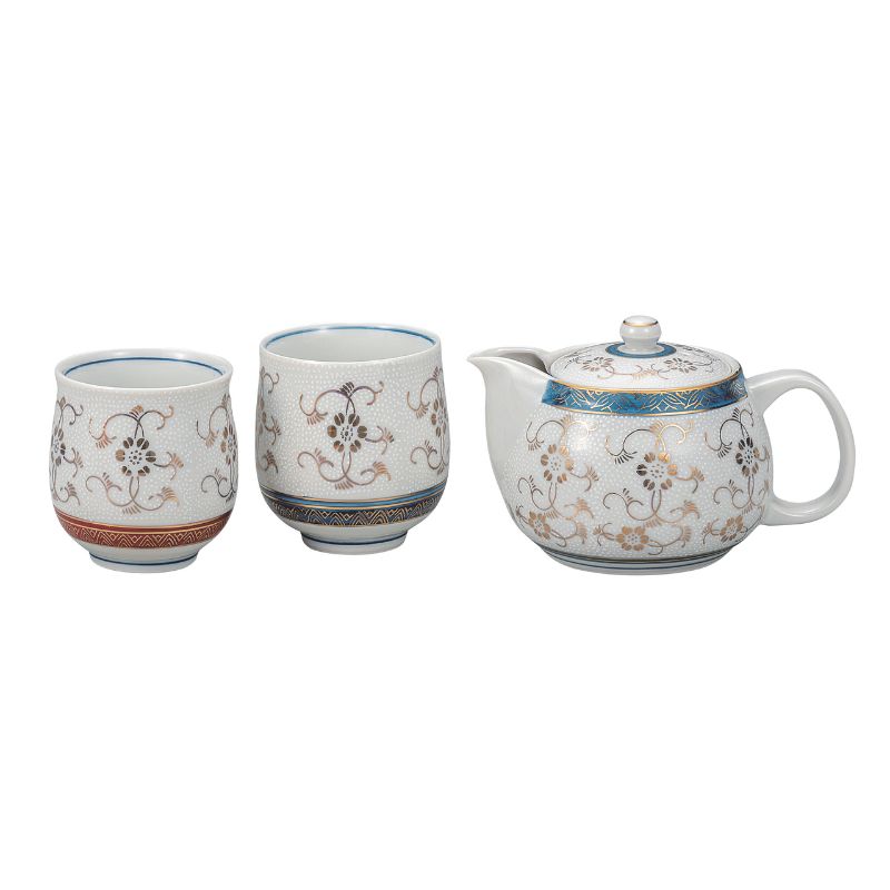 【ふるさと納税】九谷焼 くつろぎ揃・白粒鉄仙