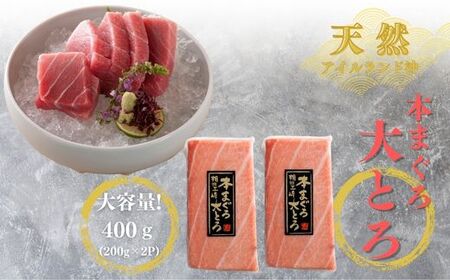 B71-002【みんなの心彩る】天然本まぐろ 1.2kg(大トロ400ｇ、中トロ400ｇ, 赤身400ｇ)