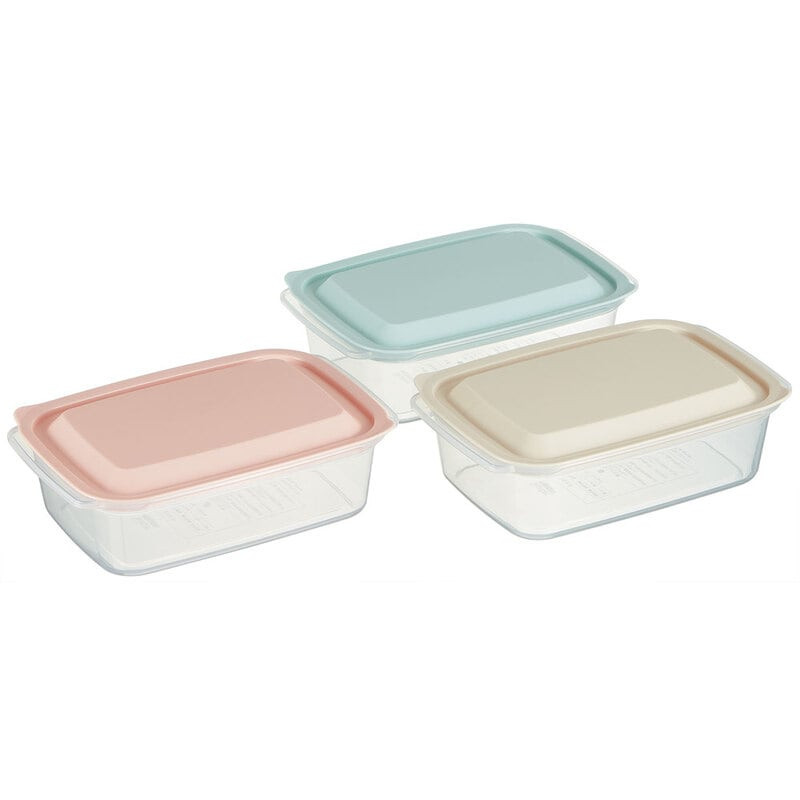 
            保存容器[700ml]3個セット●アソート●//キッチン 保存 食材保存 お弁当箱 ランチボックス 容器 フードコンテナ 電子レンジ対応 保存容器 シンプル かわいい 3色 奈良県 奈良市 なら 4-047 57433-7-FCNN7
          