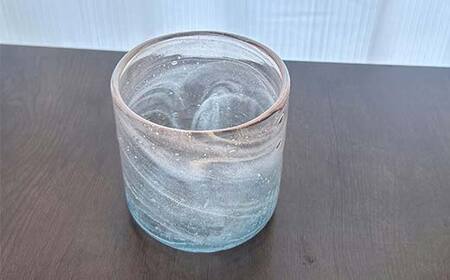 【ギフト用】〈ガラス作家　田中沙弥佳〉グラス「硝器ー夕暮ー」 硝子 ガラス 贈り物 ギフト F6L-1280