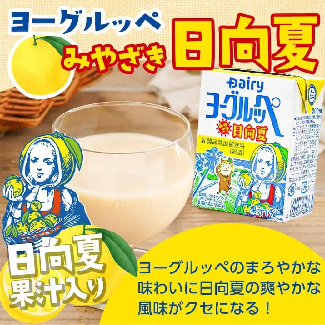 ◆期間限定◆ヨーグルッペプレーン&ぶどう&みやざき日向夏54本セット_14-2305_(都城市) 乳酸菌飲料 ヨーグルッペプレーン ヨーグルッペみやざき日向夏 ヨーグルッペぶどう