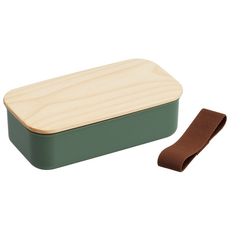 
            木蓋 ランチベルト 弁当箱 【カラー選択】セージグリーン・モーブグレー  400ml 1段 食洗機 レンジ 対応 ランチボックス＜ skater＞【お弁当箱 一段 パッキン付き 食洗機OK】奈良県 奈良市 なら
          