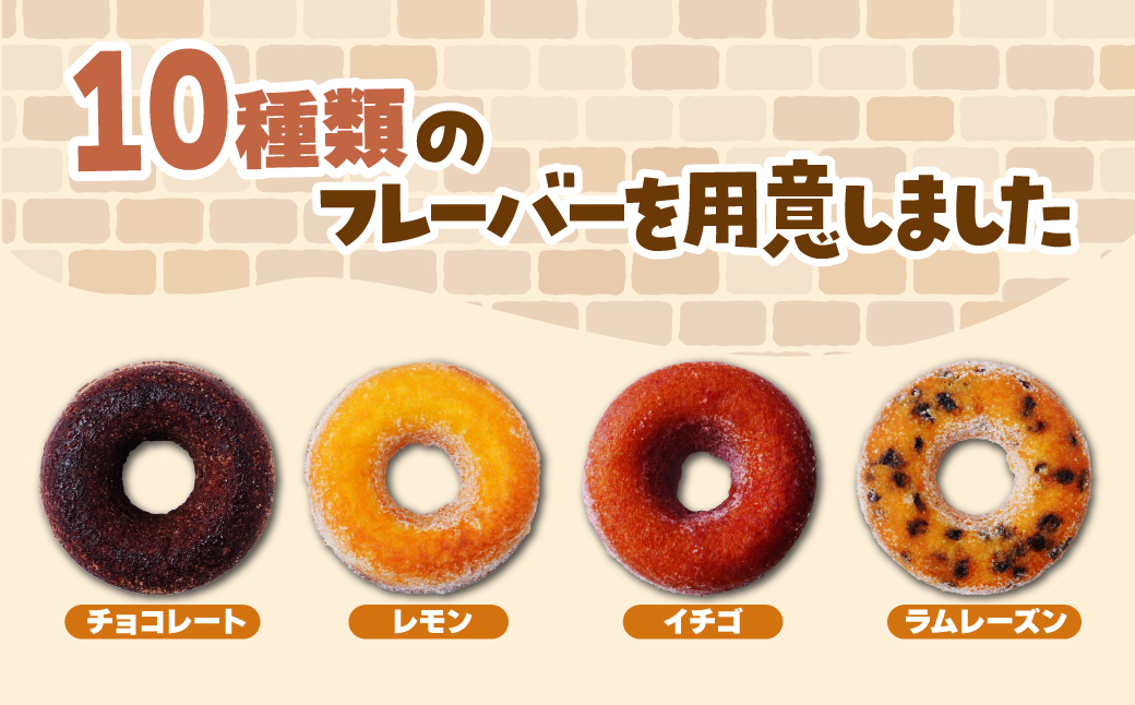 焼きドーナツ 10種10個セット エミール | ドーナツ 洋菓子 お菓子 おやつ ギフト 贈答 贈り物 プレゼント 個包装 小分け スイーツ emile プレーン ショコラオレンジ メイプル 抹茶 チ