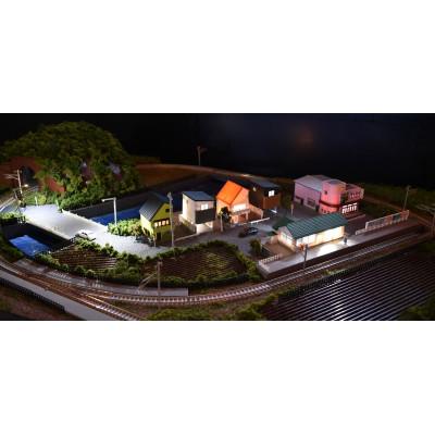 ふるさと納税 南箕輪村 【Nゲージ】1/150　鉄道ジオラマレイアウト単線 90×60cm 引込駅(照明付き)ポイント手動 |  | 02