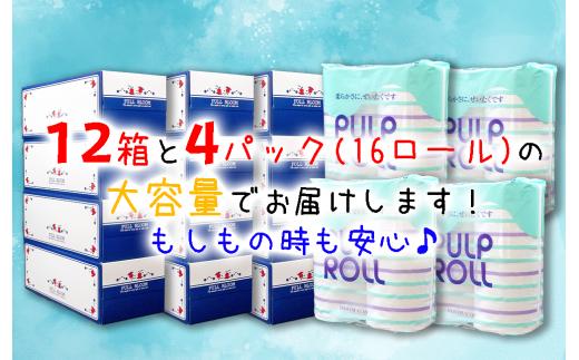 トイレットペーパー 16個 ティッシュ ペーパー ボックス 12箱 セット  柔らかめ 花粉症 日用品 新生活 消耗品 防災 備蓄 生活用品 沼津