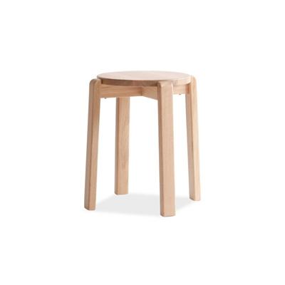ふるさと納税 旭川市 旭川家具 山室家具製作所 ALTO(アルト) No.1 丸スツール ナラ LA色_00525