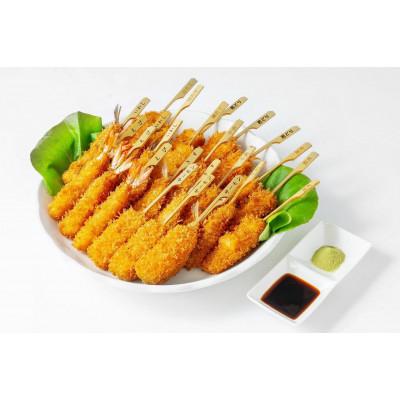 ふるさと納税 堺市 富惣 串揚げ 8種 24本 セット 塩&amp;ソース付き冷凍惣菜