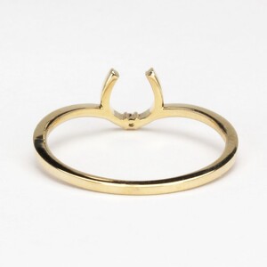 ホースシュー 馬蹄 ダイヤモンド リング k18 イエローゴールド製 drmcf13d