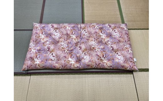 極上純綿　もめん布団　掛敷セット　(みやび柄・赤)【CW100W】