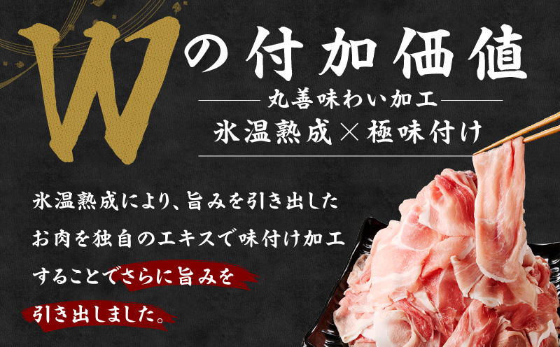 【定期便】国産 豚肉 切り落とし 4kg×全2回【氷温熟成×極味付け 500g×8P ぶたにく 普段使い 野菜炒め 訳あり サイズ不揃い 2026年1月＆4月発送】 mrzZ067