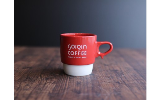 【波佐見焼】SOIGIN COFFEE　ロゴ入りスタッキングマグカップ（レッド）＋ドリップバッグ5個