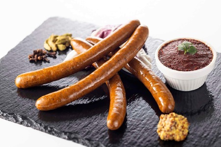 【 希少 】 国産 100％ 羊肉 ソーセージ 『 メルゲーズ 』 2パック ( 4本 ×2 ) 冷凍 真空パック 長期保存 | 加熱用 バーベキュー おつまみ 岩手県 金ケ崎町 羊飼い 山本ファーム 羊 肉 ラム肉 ラム マトン 日本産 高級 レストラン ギフト 加工肉 香辛料 スパイス 羊肉ソーセージ 生ソーセージ 国産メルゲーズ 冷凍食品 merguez 味付け肉 味付き 冷凍ソーセージ