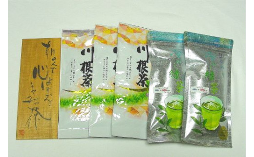 
17-3 お茶 茶葉 ティーバック セット 静岡 / 上級一番緑茶・ティーパック入り緑茶 詰合せＢ
