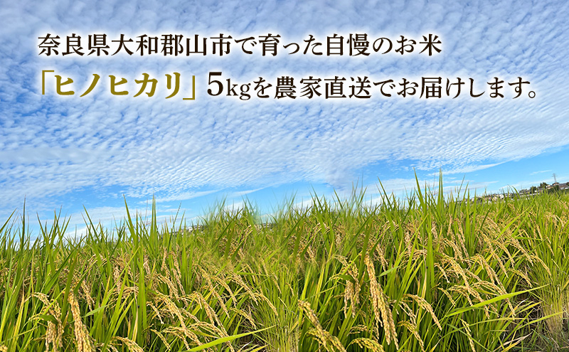 【令和7年産】数量限定！佃農園からお届け！農家の愛情たっぷりそそいだおこめ ヒノヒカリ5kg　精米　お米　奈良県　大和郡山産