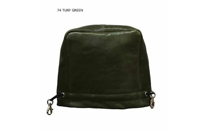 木の庄帆布 公式 国産レザーアイアンカバー 本革 総革 KinoshoTRANSIT　 K-KHG-W-IR01M-（C/#74 ターフグリーン / ネイビー）　ゴルフ アイアンカバー