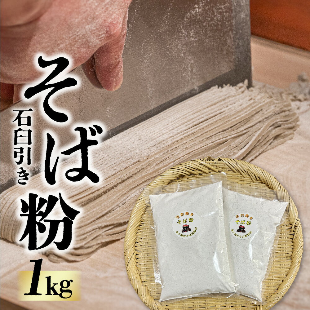 【ふるさと納税】そば粉 1kg (500g × 2袋)100％ 5～10人前 石臼 石臼挽き そば ソバ 蕎麦 手作りそば 手打ち蕎麦 セット そば打ち ガレット 岩手県 東北 金ケ崎町