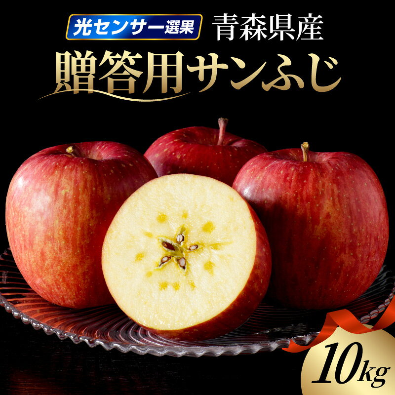 【ふるさと納税】【贈答用】 りんご 10kg サンふじ 《特選～特秀》( 配送時期が選べる 11月～3月 ) / りんご 林檎 アップル 贈り物 ギフト 贈答 常温配送 果物 くだもの フルーツ秋 旬 青森県 五所川原市
