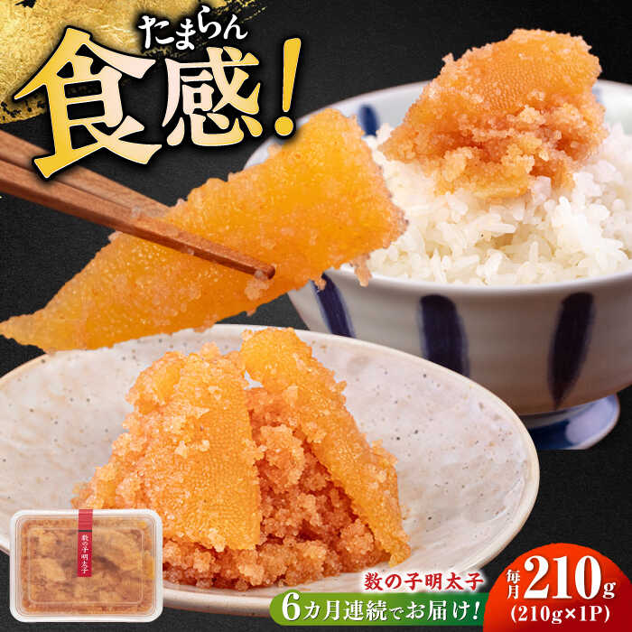 【ふるさと納税】【全6回定期便】数の子明太子210g《築上町》【株式会社マル五】 [ABCJ091] 66,000円