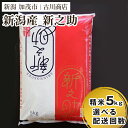 【ふるさと納税】【令和6年産米】新潟の新ブランド米「新之助」精米5kg 【選べる配送回数（通常配送1回〜定期便12回）】 白米 大粒 加茂市 お米の専門店 古川商店
